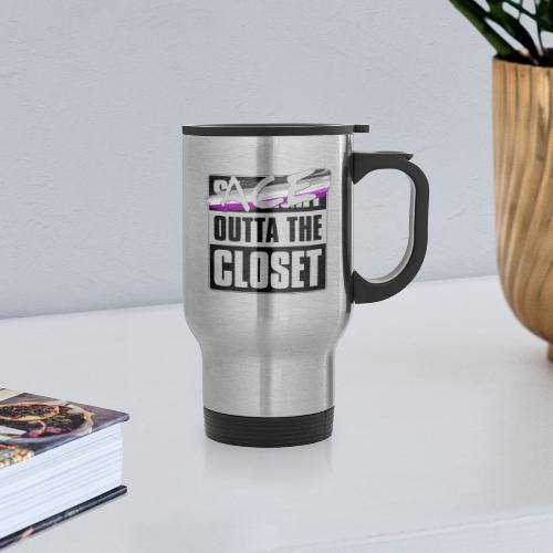 Ace Outta the Closet - Asexual Pride - Travel Mug with Handle