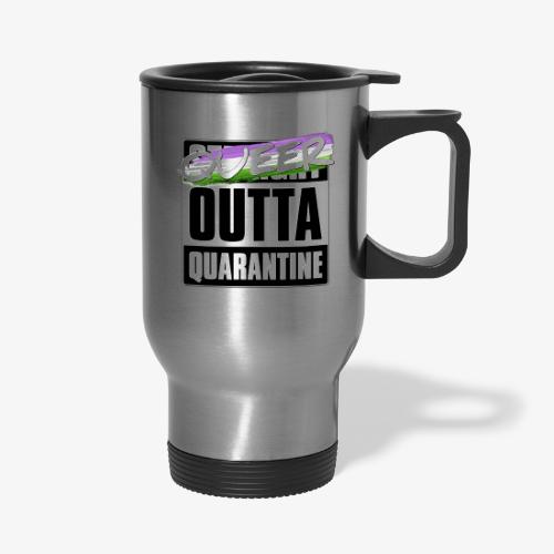 Queer Outta Quarantine - Genderqueer Pride - Travel Mug with Handle