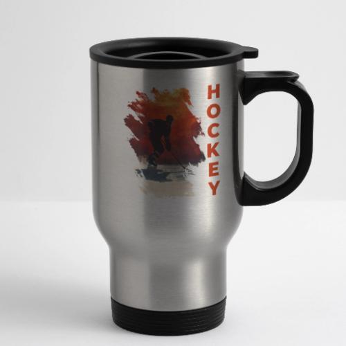 Hockey Vibes - 14 oz Travel Mug with Handle