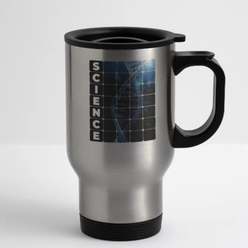 Frozen Code of Science - 14 oz Travel Mug with Handle