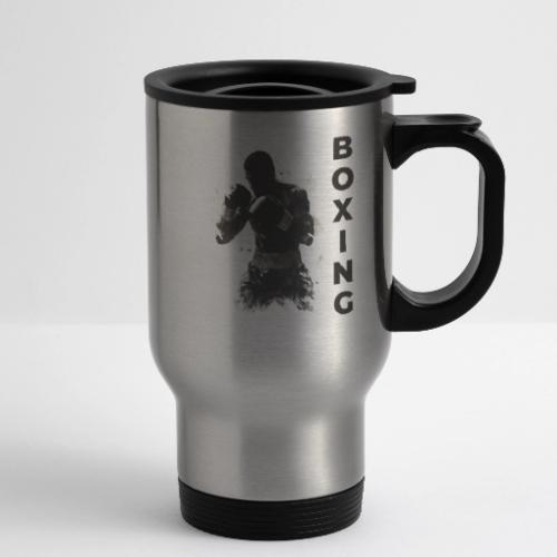 Boxing Vibes - 14 oz Travel Mug with Handle