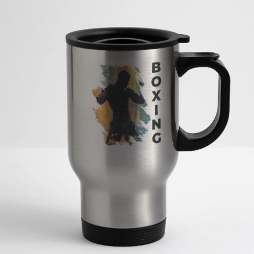 Boxing Fuel - 14 oz Travel Mug with Handle