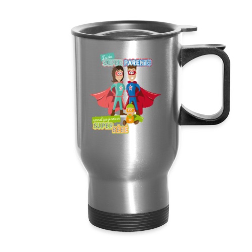 jai des super parents ! - 14 oz Travel Mug with Handle
