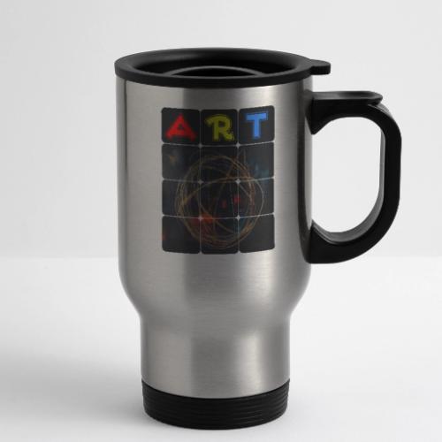 Echoes of Art - 14 oz Travel Mug with Handle