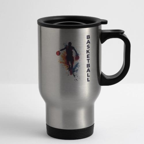 Basketball Hustle - 14 oz Travel Mug with Handle