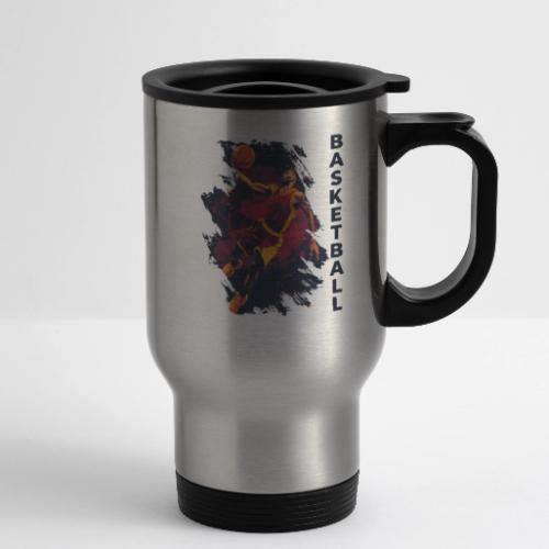 Basketball Charge - 14 oz Travel Mug with Handle