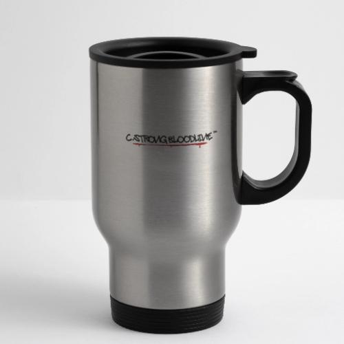 C.Strong Bloodline Logo (Black) - 14 oz Travel Mug with Handle