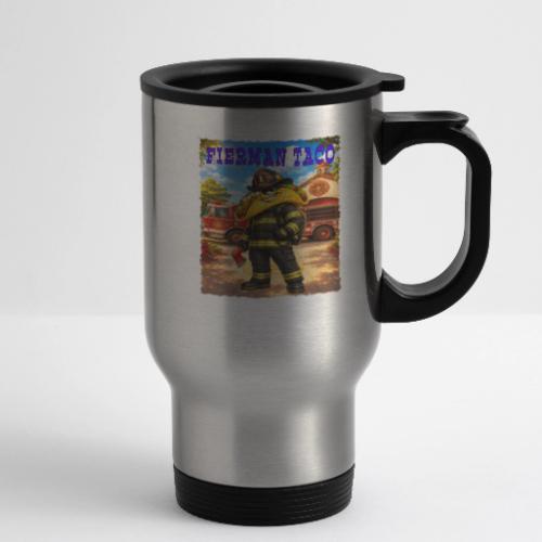 Fireman Taco - 14 oz Travel Mug with Handle