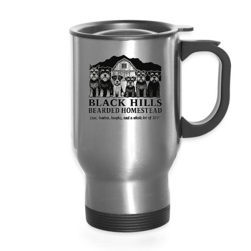 BH Bearded Homestead Logo Merch - 14 oz Travel Mug with Handle