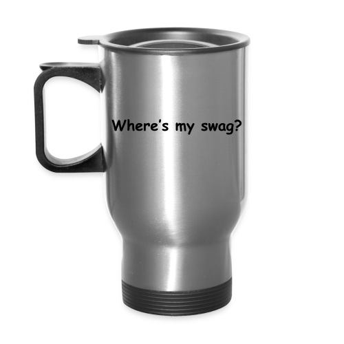Where's My Swag? - 14 oz Travel Mug with Handle