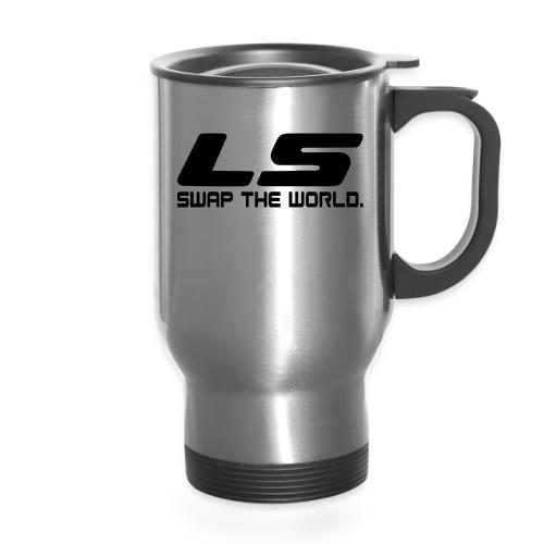 LS Swap The WORLD (Back and Front) - 14 oz Travel Mug with Handle