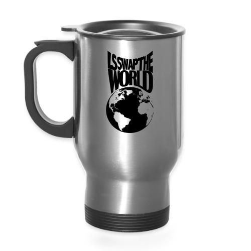 LS Swap the World (Front & Back) - 14 oz Travel Mug with Handle