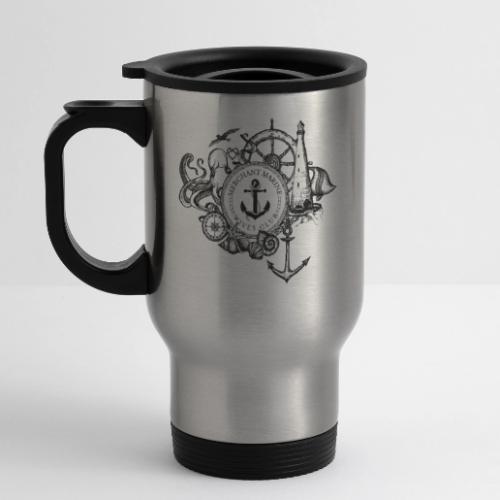 MMWC Nautical Images - 14 oz Travel Mug with Handle