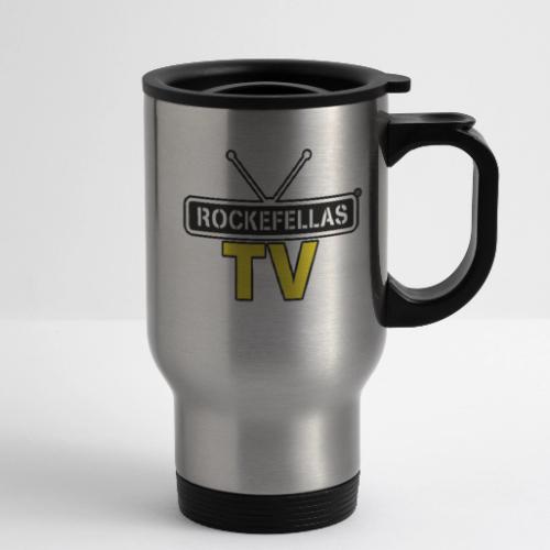 Rockefellas TV Outlined Logo Tee - 14 oz Travel Mug with Handle