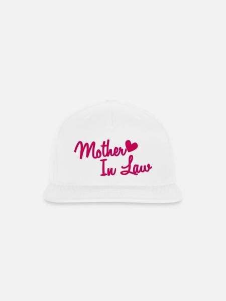 mother in law - Snapback Baseball Cap - white