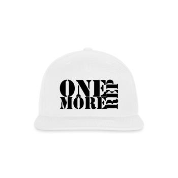 one more rep1 - Snapback Baseball Cap - white - Front