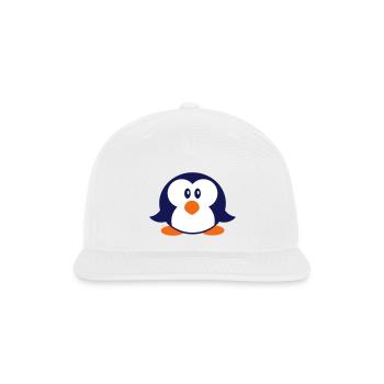 Penguin Cute Small Toddler Child Chick Happy Baby - Snapback Baseball Cap - white - Front