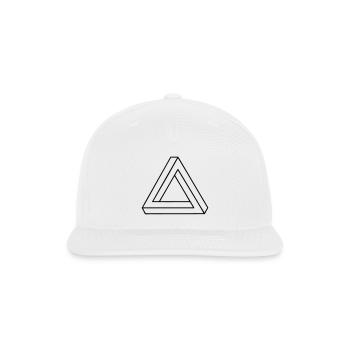 triangle - Snapback Baseball Cap - white - Front