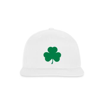 Clover, shamrocks - Snapback Baseball Cap - white - Front