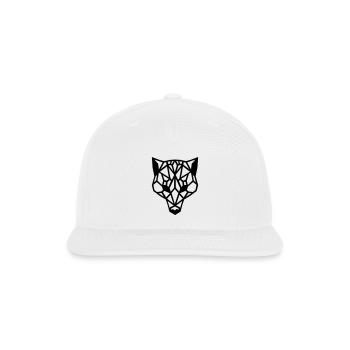 Husky Geo-Howl: Bold Designs for Winter Warriors - Snapback Baseball Cap - white - Front