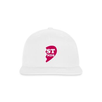 Best Friend Broken Heart RIGHT - Snapback Baseball Cap - white - Front