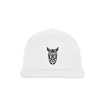 Rhino Geo-Style: Edgy Designs for the Fashion - Snapback Baseball Cap - white - Front