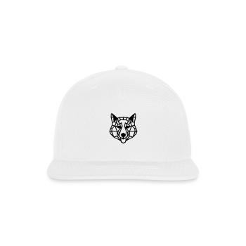 Husky Geo-Howl: Bold Designs for Winter Warriors - Snapback Baseball Cap - white - Front