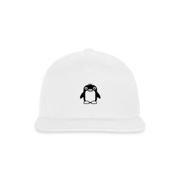Penguin Looks Sweet Baby Child Small Cute Lovely - Snapback Baseball Cap - white - Front