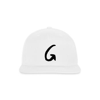 Brush G - Snapback Baseball Cap - white - Front