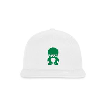 Funky Party Penguin Sunglasses Fun Style Hairstyle - Snapback Baseball Cap - white - Front