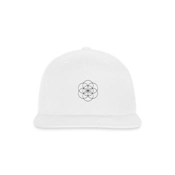seed of life - Snapback Baseball Cap - white - Front