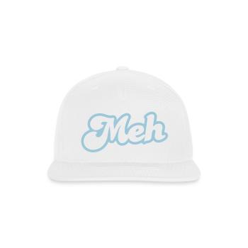 meh in type cool! - Snapback Baseball Cap - white - Front
