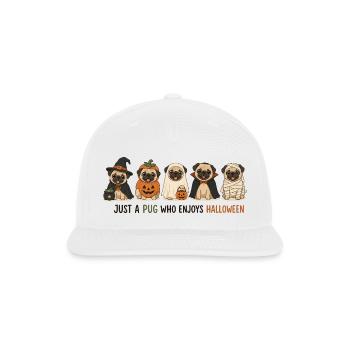Halloween Pug Crew - Snapback Baseball Cap - white - Front