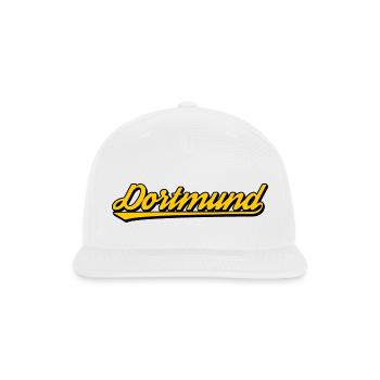 Dortmund Yellow Script City Design - Snapback Baseball Cap - white - Front