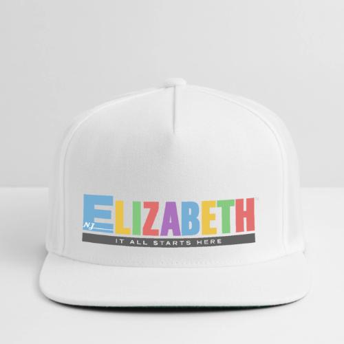 Elizabeth It All Starts Here Logo Landscape - Snapback Baseball Cap