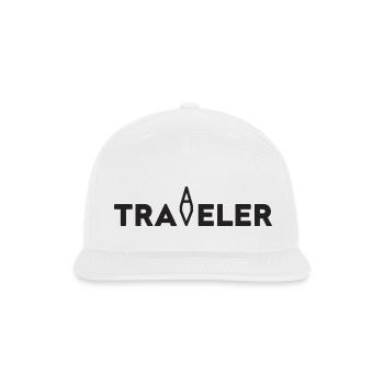 A Traveler - Snapback Baseball Cap - white - Front