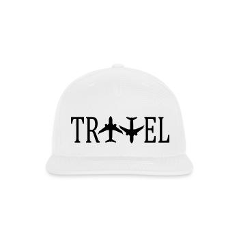 Travel - Snapback Baseball Cap - white - Front