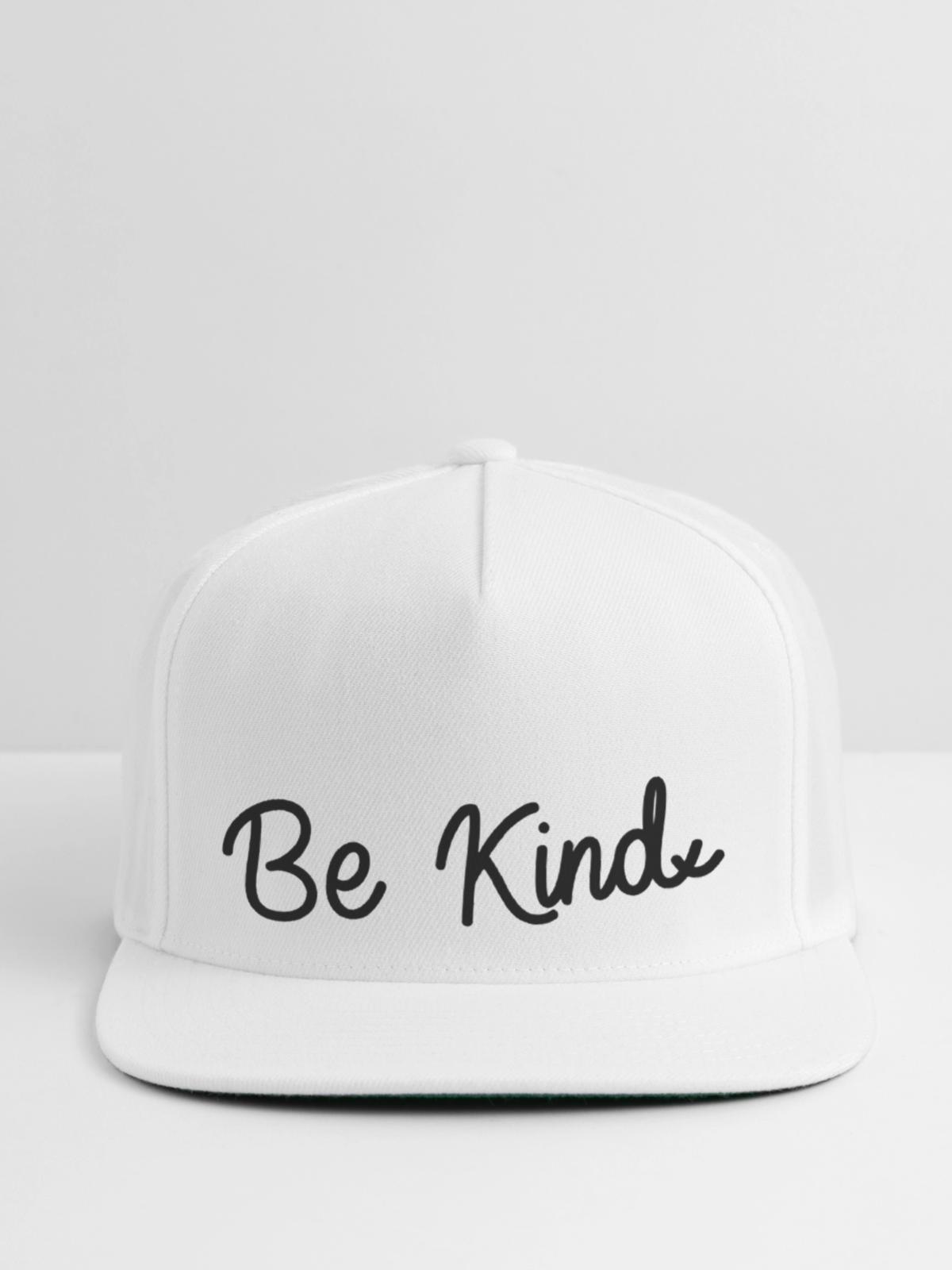 Kindness Matters - Snapback Baseball Cap - white - Front