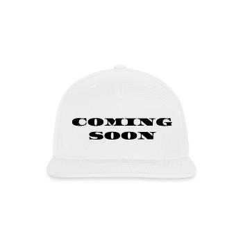 Coming soon - Snapback Baseball Cap - white - Front