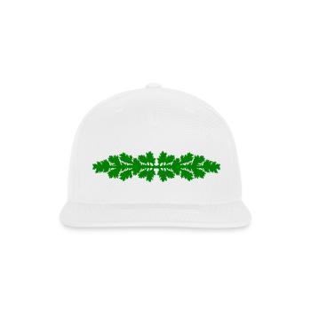 Tree line mirror vector single color - Snapback Baseball Cap - white - Front