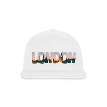 London - Snapback Baseball Cap - white - Front