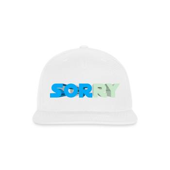 Design image missing - Snapback Baseball Cap - white - Front