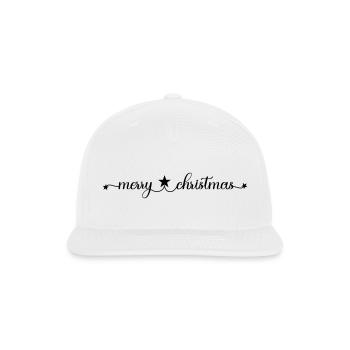 Merry Christmas greetings - Snapback Baseball Cap - white - Front