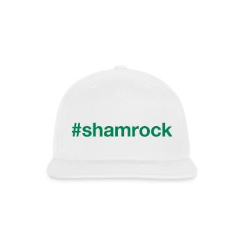 SHAMROCK Irish flag - Snapback Baseball Cap - white - Front