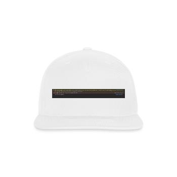 Nilufər Nəciyeva - Snapback Baseball Cap - white - Front