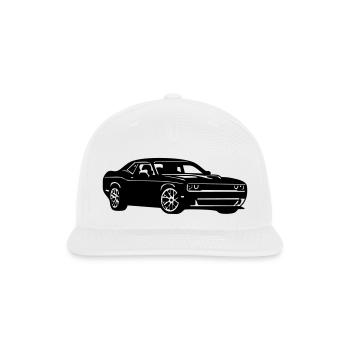 Awaiting design image - Snapback Baseball Cap - white - Front