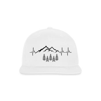 Design required - Snapback Baseball Cap - white - Front