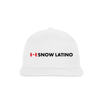 Snow Latino - Snapback Baseball Cap - white - Front