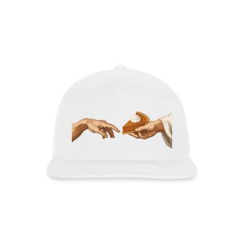 Pumpkin Pie The Creation Funny Pumpkin Pie - Snapback Baseball Cap - white - Front