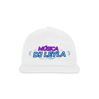 Música DJ Leyla Neon Groove - Snapback Baseball Cap - white - Front